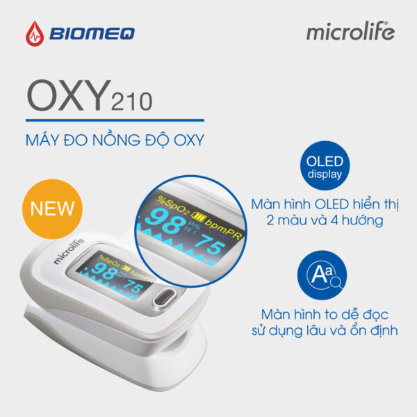 Máy Đo Nồng Độ Oxy Trong Máu Oxy 210 Microlife photo 5